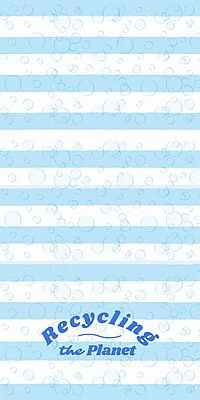 Blue/Tellow Stripes Towel