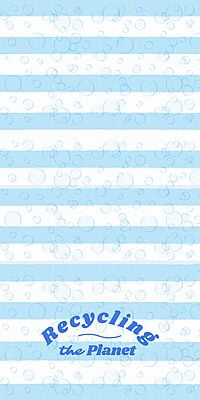 Blue/Tellow Stripes Towel