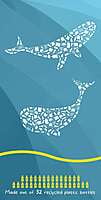 CURRENTLY OUT OF STOCK Green/Gray Whale Towel Made of Recycle Plastic Bottles CURRENTLY OUT OF STOCK Green/Gray Whale Towel Made of Recycle Plastic Bottles