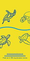 OUT OF STOCK Indigo and yellow Turtle Towel Made of Recycle Plastic Bottles OUT OF STOCK Indigo and yellow Turtle Towel Made of Recycle Plastic Bottles